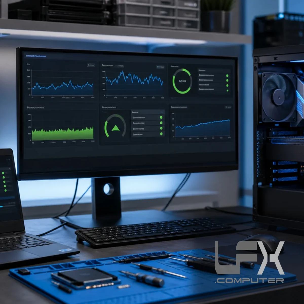 Laptop and desktop stability testing after blue screen repair