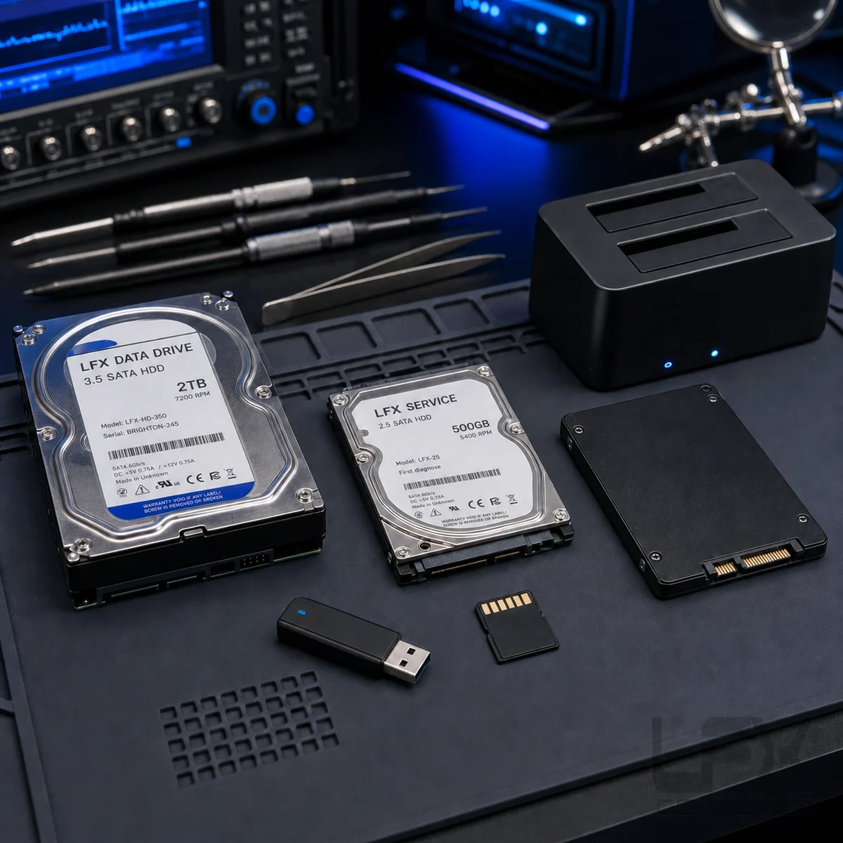 Mechanical hard drive data recovery