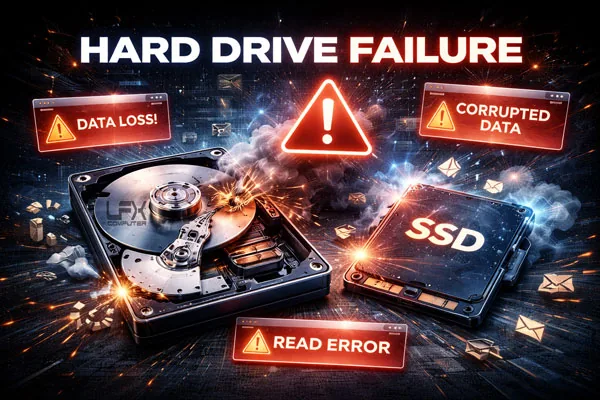 Hard drive failure data recovery