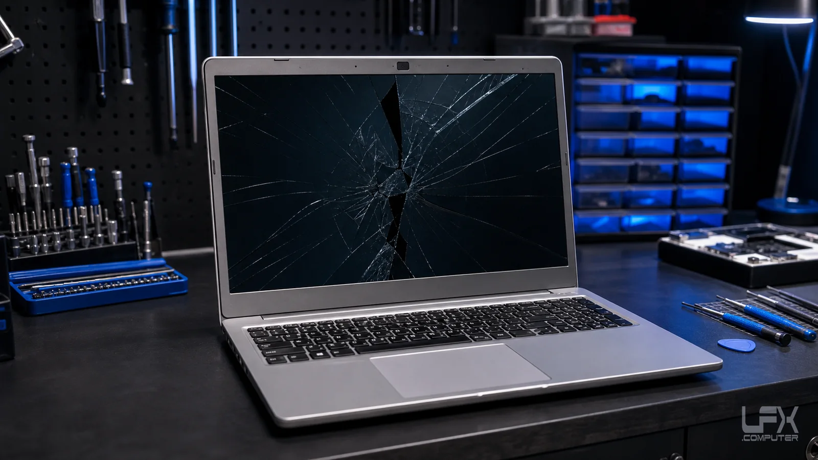 Acer style cracked laptop screen repair in Brighton