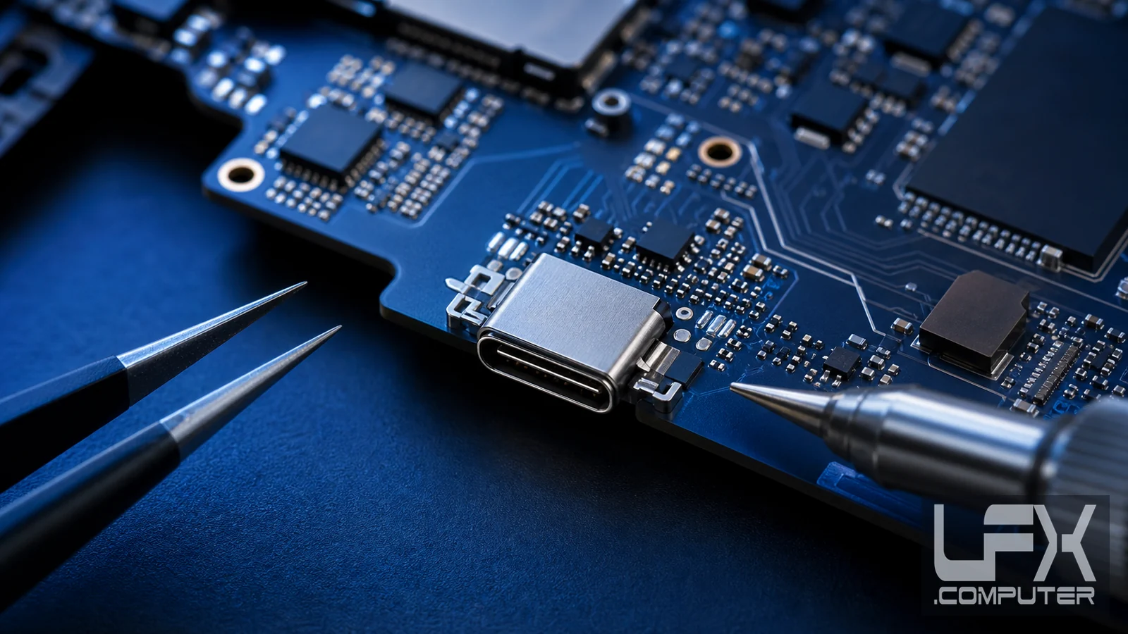 USB-C laptop charging fault and depleted battery warning